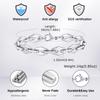 New Fashion Bracelets for Men Boys,Handmade Stainless Steel Link Wristband,Anniversary Birthday Gifts for Him
