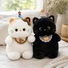 Plush Cat Doll Soft Stuffed Animal Toy Cute Chubby Cat Design Plush Doll for Kids Birthday Gift Soft Fabric Plush Toy