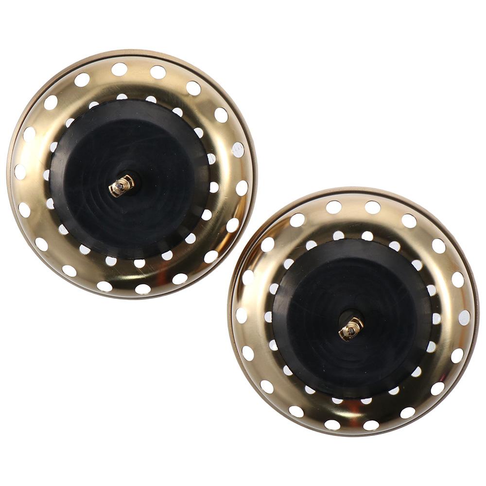 2 Pcs Advanced Sink Kitchen Strainer Filter Sink Stopper Stainless Steel