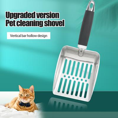 Katzenstreuschaufel mit langem Griff, tiefe Schaufel, Katzentoilette, Reinigungswerkzeuge für Katzentoiletten, Katzentoilette, Strandschaufel, Heimtierbedarf