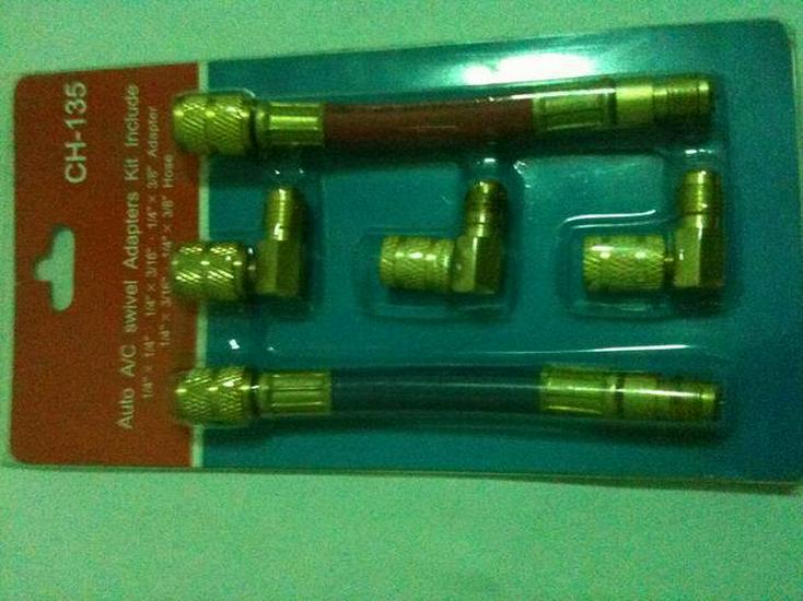 CT-135 5-Piece Car AC Refrigeration Conversion Adapter Set Default Item