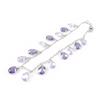 Les Trésors De Lily [E9187] - Lavender 'Linda' Silver Bracelet
