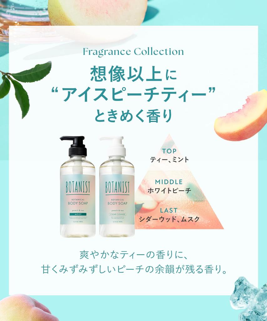 BOTANIST Body soap Clear Cleanse Ice Peach Tea