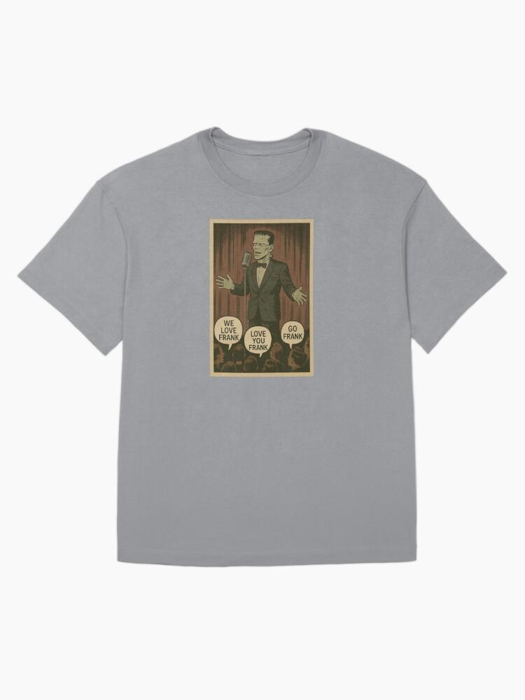 Frank Sinatra Funny Monster Crooner Parody Design Oversized T-Shirt