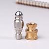 High Pressure Washer Nozzle, 1 Front 6 Rear Jet Spray Pipe Cleaning Nozzle Tip, 1/4'' NPT Male Thread 11.8mm/12mm
