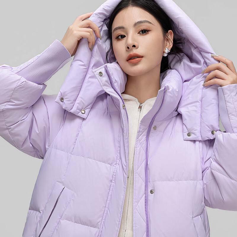 XueZhongFei Damen Mittellange Daunenjacke