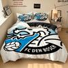 Fc Den Bosch Bedding Quilt Set Quilt Cover Pillowcase Home Decoration Birthday Gift (1 * duvet cover + 2 * pillowcase, without core)