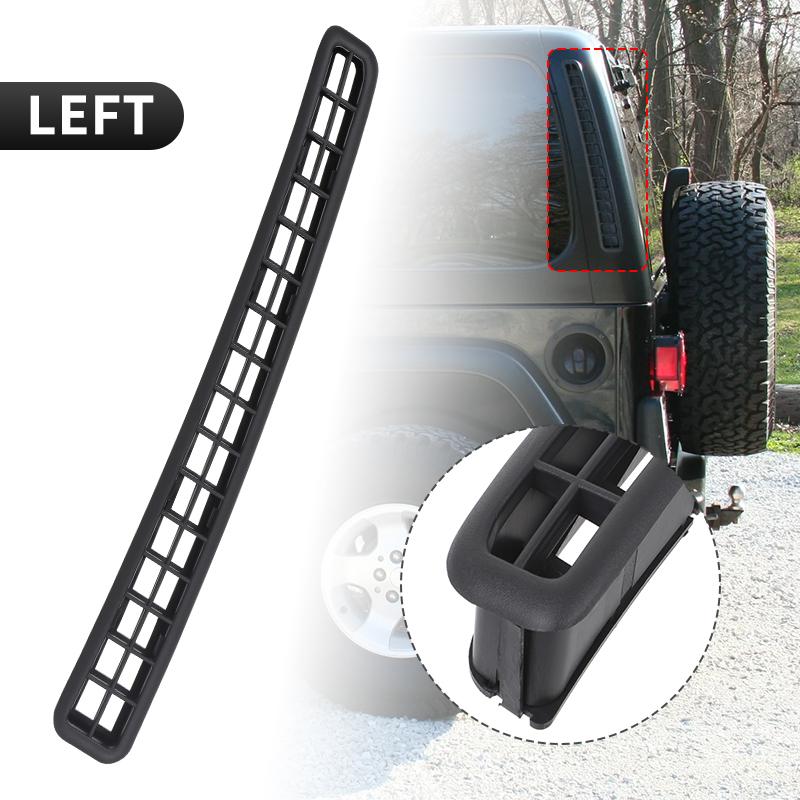 Left Right Hard Top Grille Exhauster Vent 55036307 55036306 For Jeep Wrangler TJ 1997 1998 1999 2000 2001 2002 Repalce Part 1pc Left
