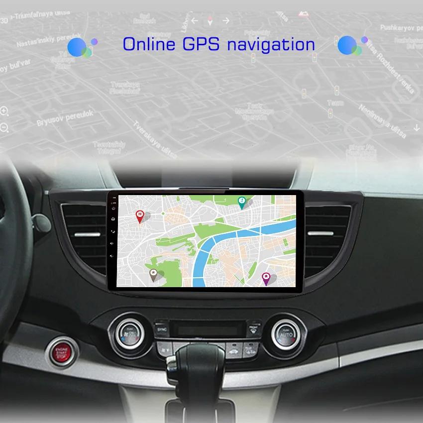 2din Android10 Car Radio Multimedia Carplay Auto GPS Navigation DSP  For Honda CRV CR-V 2012 2013 2014 2015-2016