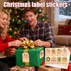 Juletiketter Klistermärken Självhäftande Inslagslådor Dekoration Helgdekorationer För Kuvert Kort Partygåva Familjesammankomst