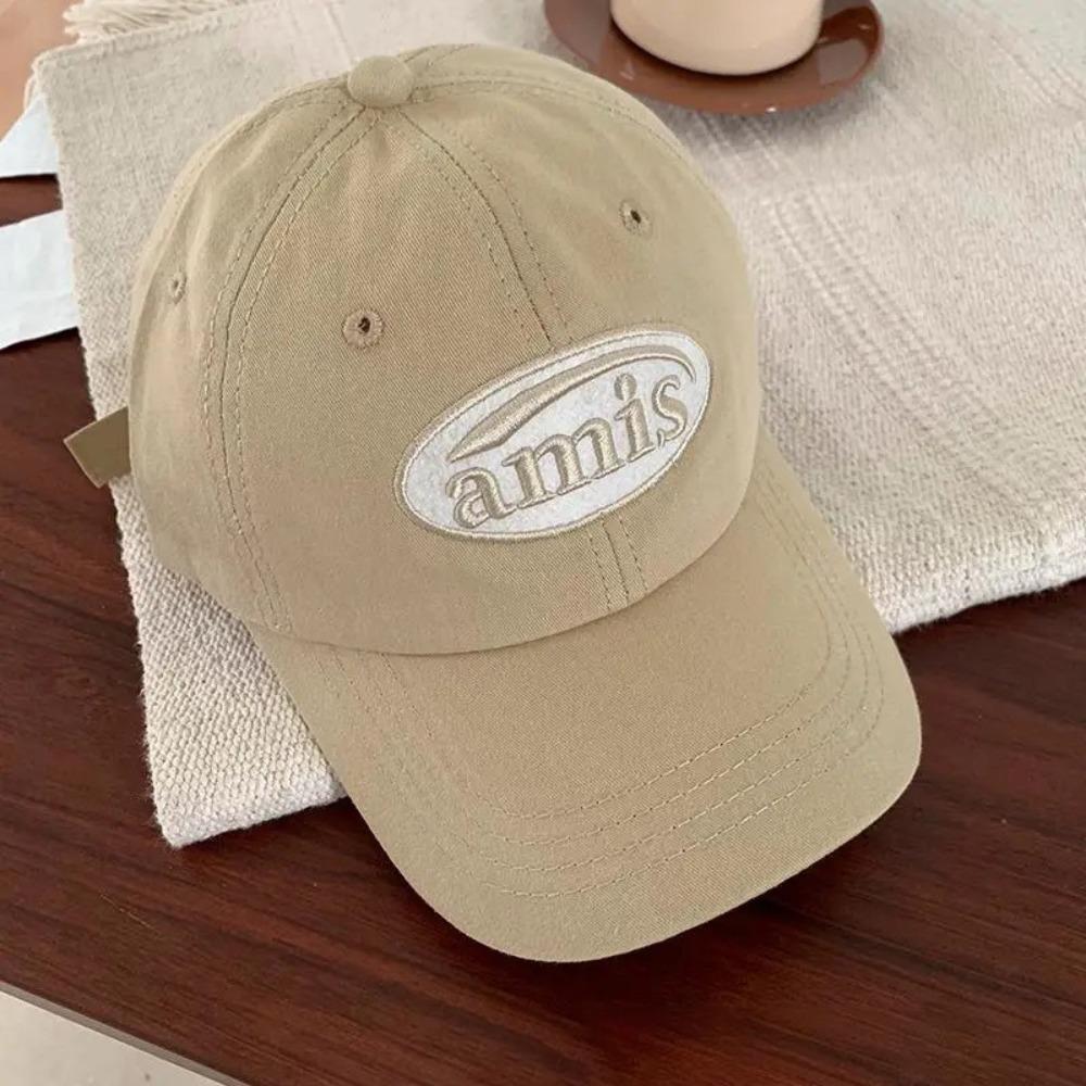 Breathable Baseball Cap Embroidery Peaked Hat Casual Snapback Hat for Men Women