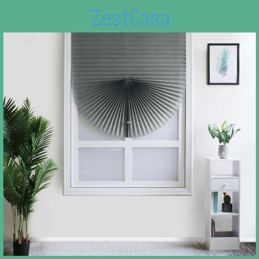 Selfadhesive Blackout Curtains Pleated Nopunch Venetian Blinds For Bedroom Sunshade