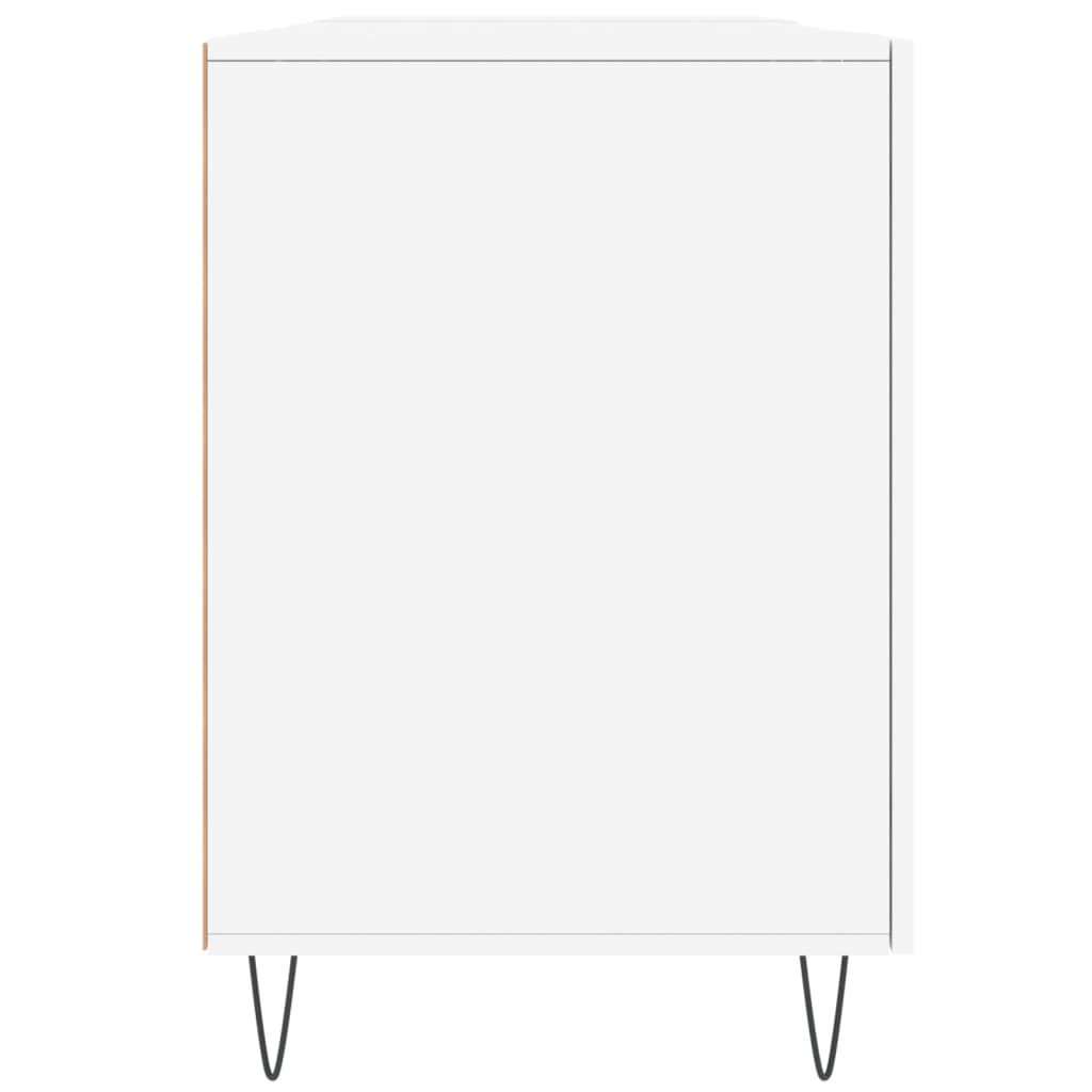 White Desk 140 x 50 x 75 cm Particleboard