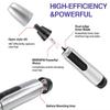 Electric Nose Hair Trimmer Portable Shaving Nose Ear Eyebrow Hair Clipper Nose Cleaner Washable Multifunctional Hair Removal