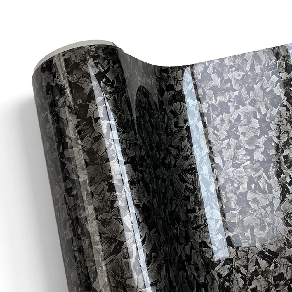 Car Sticker Glossy Forged Carbon Fiber Vinyl Film Foil Self Adhesive DIY Vinyl Car Body Stickers for Motorcycle Car Accessories