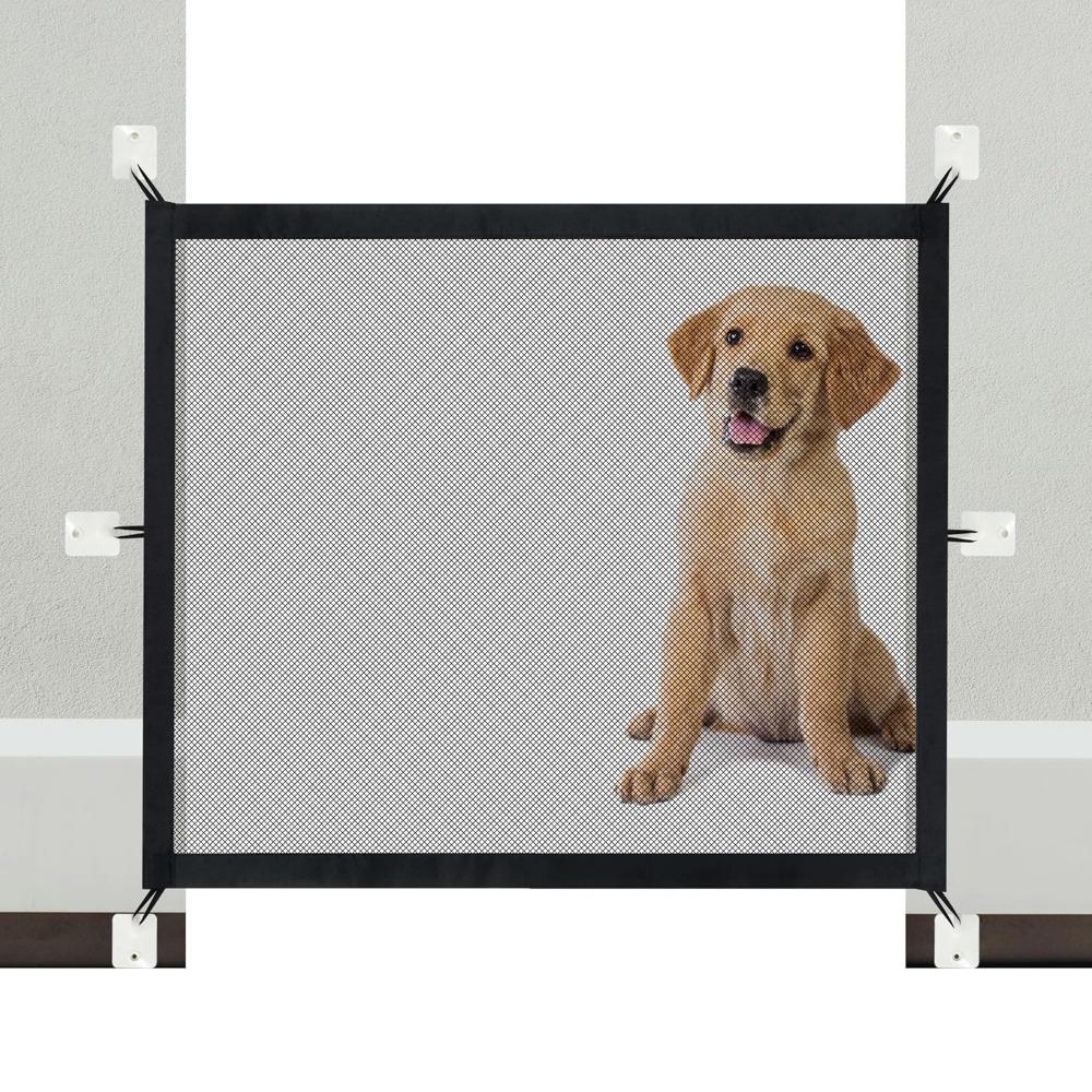 Dog Fence Netting Dog Safety Fence Doorway Barrier Pet Network Folding Breathable Mesh Play Doorway Pet Products Protect