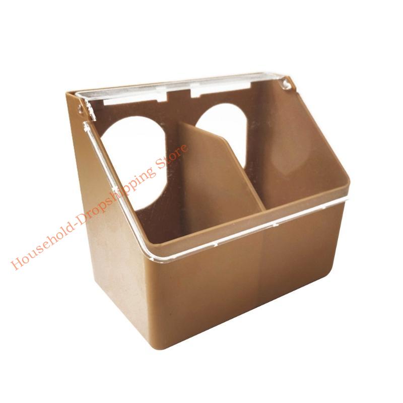 85AD Poultry Drinking Cups for Chicken Quail Hanging Plastic Feedd Bowls 2 Holes