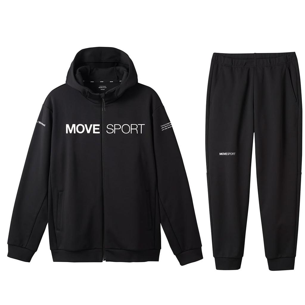 Descente SHIELD SHIELD Sweat Top and Bottom Parka Pants Tricot Lining Stretch Windproof Heat Retention DMMWJF24 Black L Size Set Top and Bottom Set