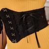 Fashion Wide Lace Corset Black Elastic Waist Corset Dress Accessories Slimming Waistband