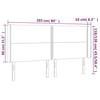 VidaXL LED Headboard Bedroom Furniture Double Bed Accessory Head of Bed Frame Interior Black 3124016