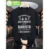 Unisex Italian Barista Themed T-Shirt — with the Funny Coffee Quote "Do Not Disturb the Barista", Printed Design with Italian Coffee Cup, Casual
