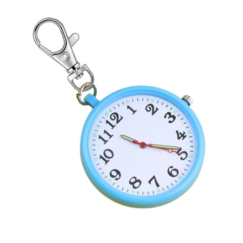 Portable Anti Shock Digital Keychain Timepiece For Outdoor Enthusiasts Seniors Traveler Lightweight Wearable Accessory