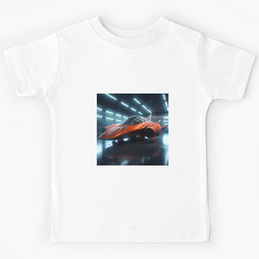 A futuristic racing plane Kids T-Shirt 160