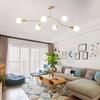 Nordic Design 3/4/6 Bulbs DIY Metal Chandelier Gold Pendant Lighting for Kitchen Island Dinning Room Lights for Ceiling Modern Pendant Light Ceiling