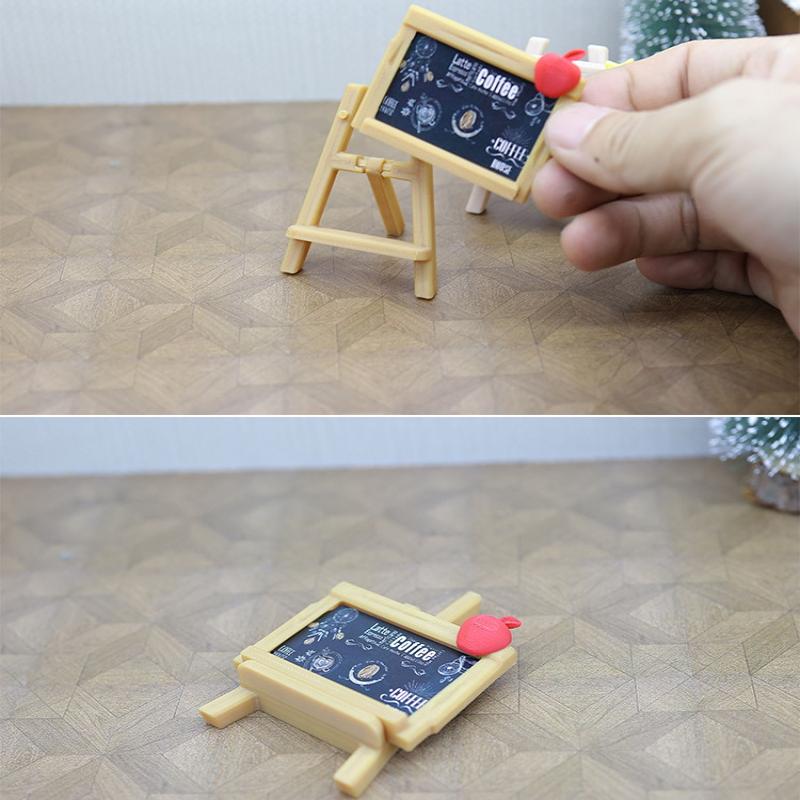 1 Set Cucina Bambola Decorazione Casa Giocattoli Casa delle Bambole Caffetteria in Miniatura Cartello Tavolozza Pittura Tavolozza Modello
