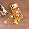 Rilakkuma Retro Stand iPhone 17 Pro Max Case - Silicone for Apple 16, 15, 14, 13