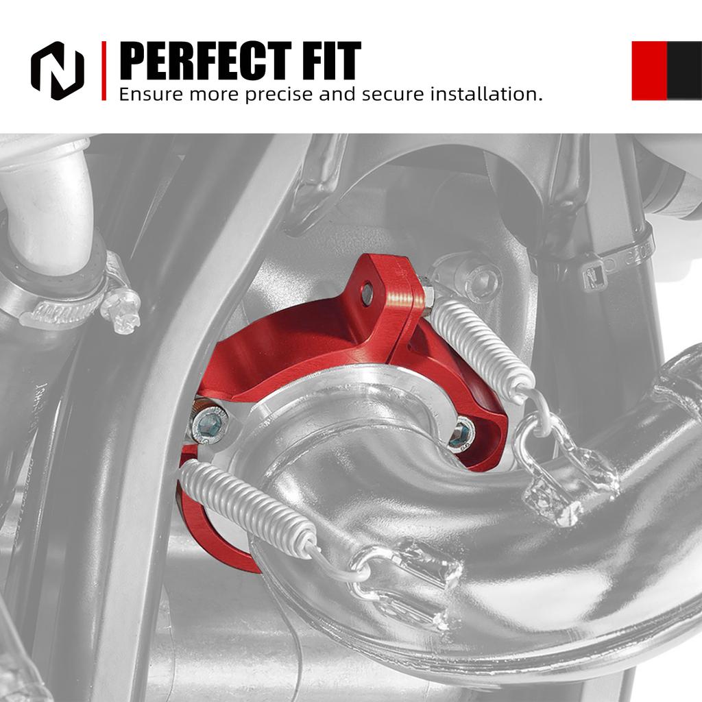 NICECNC For KTM EXC 300 250 300 XCW EXC TPI 2023 XC SX XCW Six Days TPI 2017-2022 Exhaust Tip Muffler Pipe Clamp Flange Guard