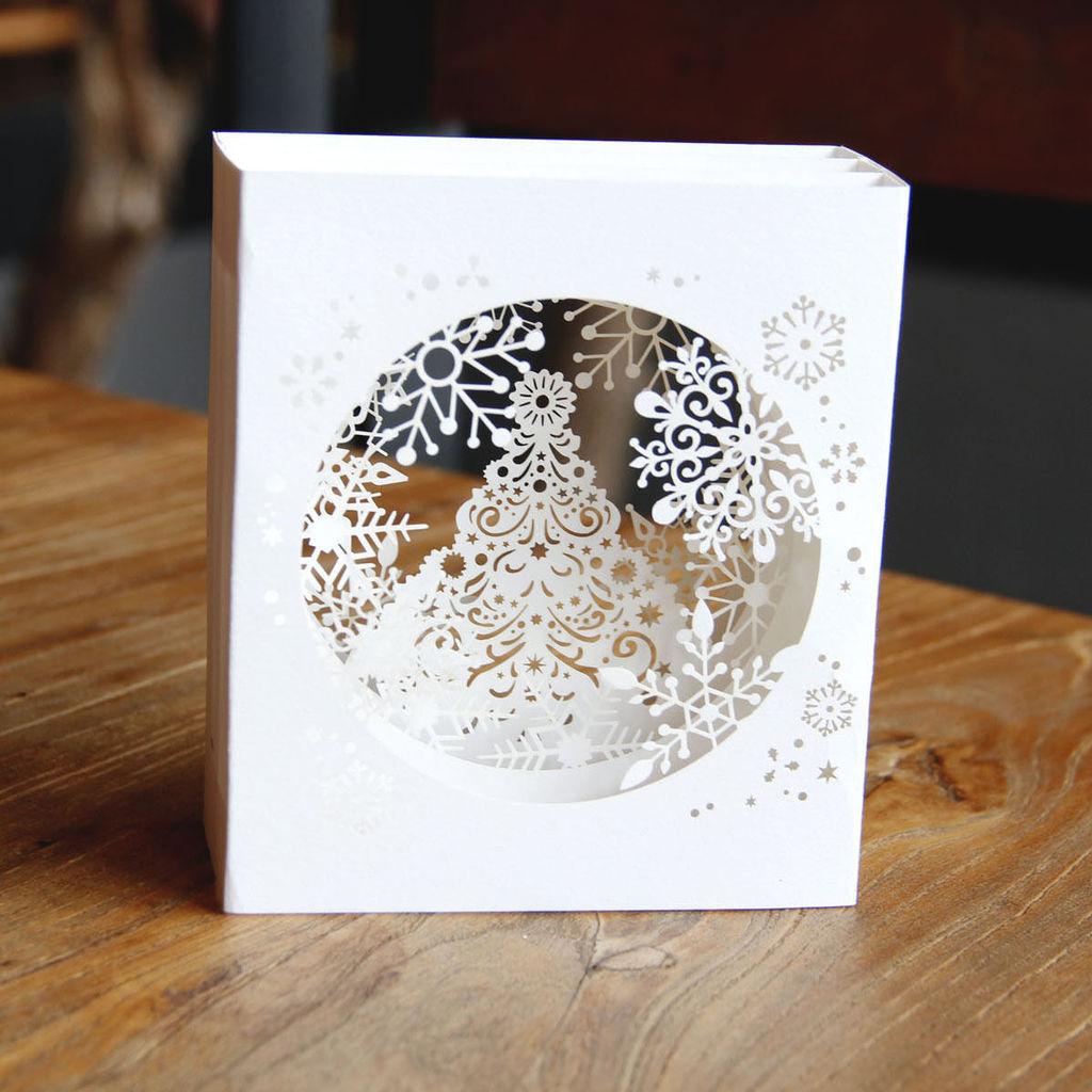 Elegant Laser Cut Paper Card Handmade 3d Gift Card For Celebrations And Holiday Gifts