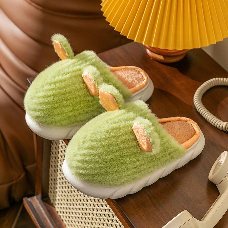 Cotton Slippers Bag and Home Slippers Winter Women's Waterproof Down Cloth Thickened Shoes Non-slip Warm Cotton Shoes Men's Shoes