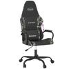 Gaming Chair In Black and Camouflage Synthetic Leather