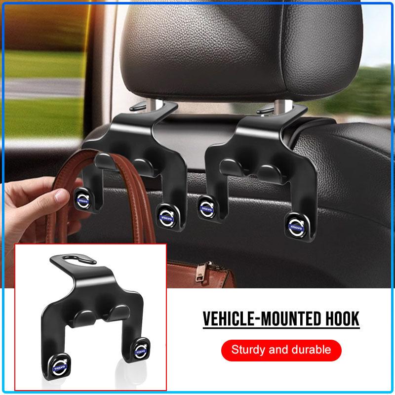 Car Seat Headrest Hook multifunctional Storage Mobile Phone Holder For Volvo Rdesign XC90 S60 XC60 V70 S80 S40 V50 V40 V60 C30 S70