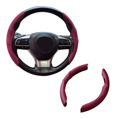 Fesanla Steering Wheel Cover, For Cars, Light Vehicles, Ordinary Car, Steering Cover, Nappa Leather,