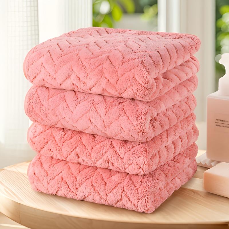 Luxury Towel ,ultra-soft, Highly Absorbent, Non-fading, Retro Style Bathroom Plain Towel, High-quality Towel, Bathroom Accessories
