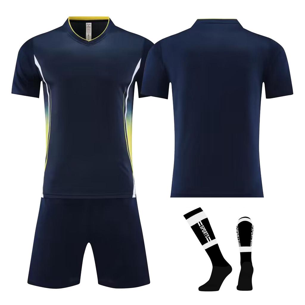 Men's Soccer Uniform Set Breathable Quick-Dry Jersey, Shorts & Socks Perfect for Training & Matches