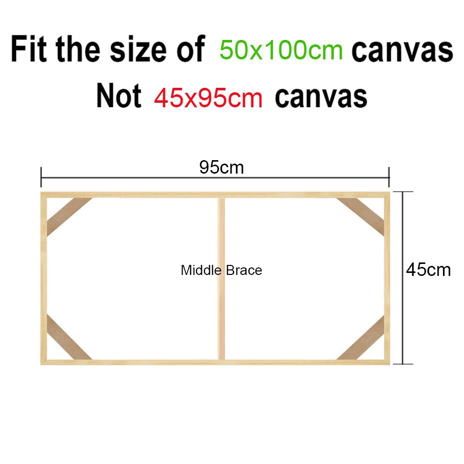 45x95 50x100cm Tuval Çerçeve Ahşap Çerçeveler Ahşap Fotoğraf Yağlı Boya Tuvali Elmas Boyama Çerçeveleri Tuval Ahşap Duvar Çerçevesi