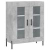Highboard Concrete Grey 69.5x34x180 cm Engineered Wood