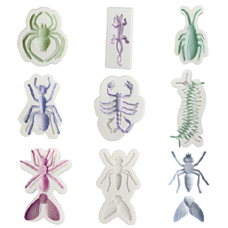 Halloween Themed Silicone Insect Mold For Home Decorations Jewelry Accessories Flexible Reusable Crafting Essential