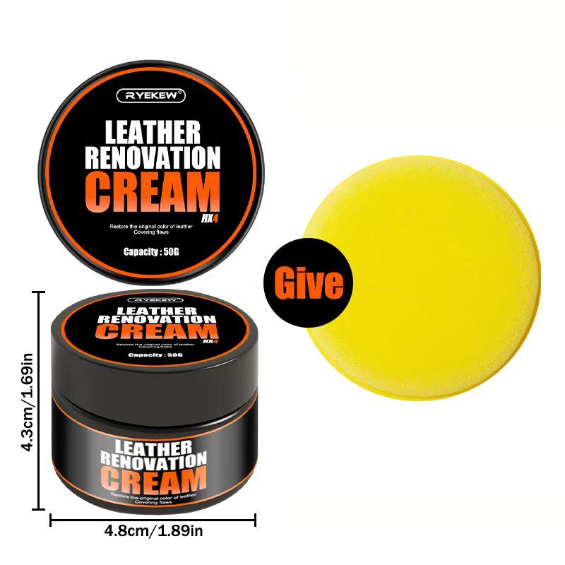 Ryekew Autoleder Sitzpflegecreme - Lederreinigung & Pflege zur Innenraumrenovierung
