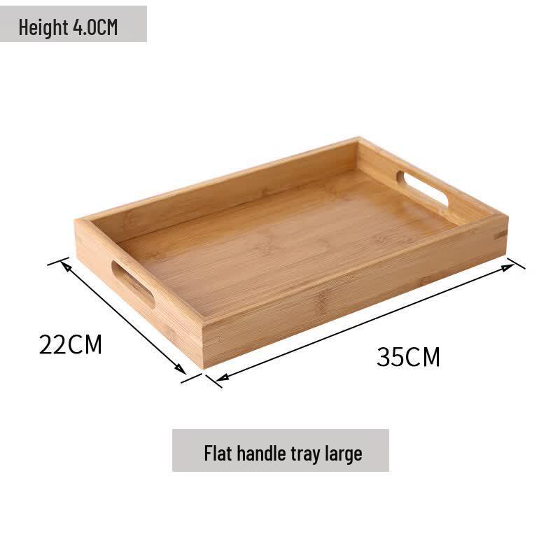 Bamboo Wood Rectangular Serving Tray