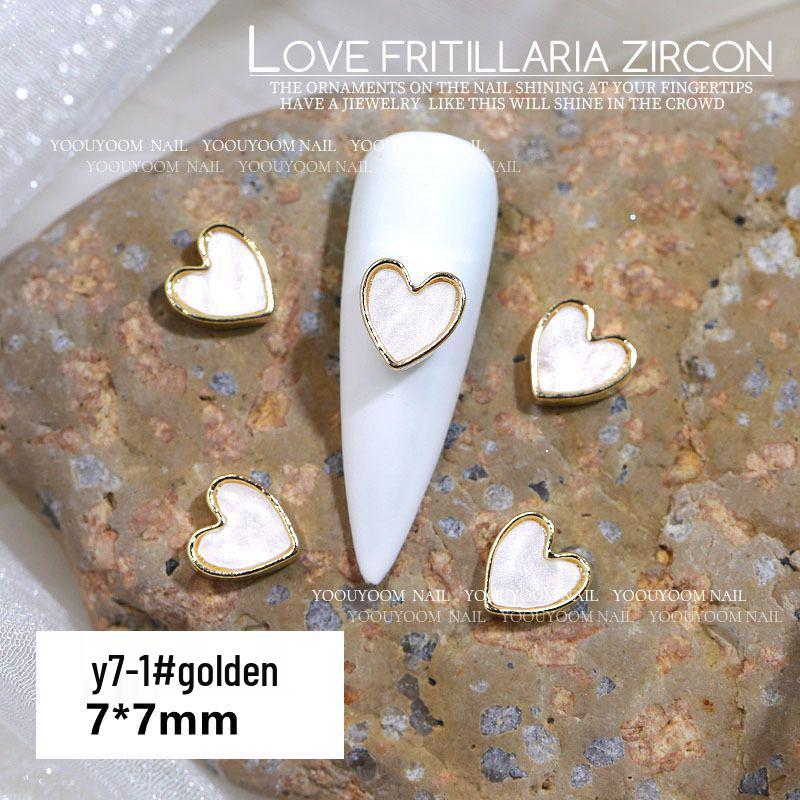 

Mother-of-Pearl Heart Rhinestone Nail Art Kit