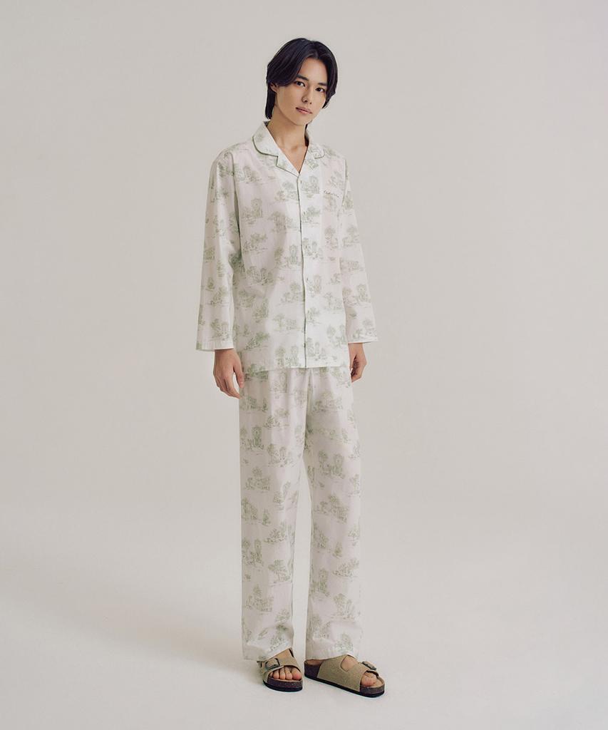 Oleusitte Men'S H003 Eluang Long-Sleeve Pajama Set