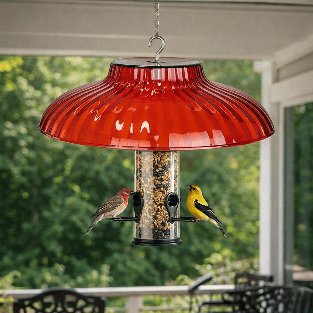 Waterproof Bird Feeder Protective Protector Hanging Bird Feeder Rain Cover  Patio