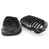 2Pcs Front Center Kidney Grilles Matte Glossy Front Bumper Kidney Grill for BMW E46 Pre-Facelift 2 Door Cabriolet