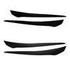 ABS Plastic Front Headlight Eyebrow Eyelid Lid Trim Lamp Cover Sticker For BMW E92 E93 2007-2014 Gloss Black Car Accessories