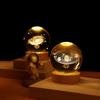 Creative 3D Carving Crystal Ball 8CM/3.15in Multiple Series Styles Suitable for Home and Office Desktop Decor