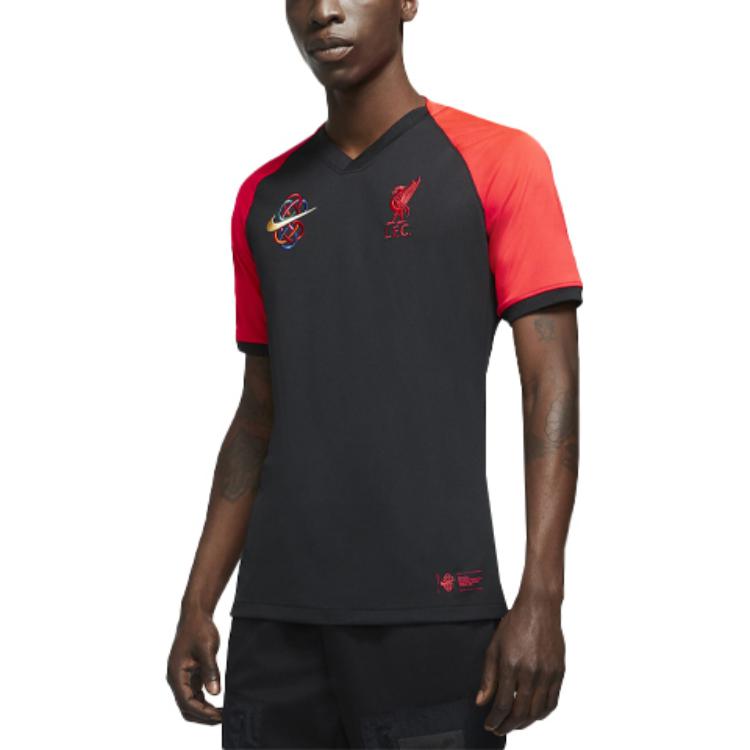Nike Liverpool FC Dri-FIT Kurzarm-Fußballtrikot für Herren, Oberteile, Schwarz, DJ1452-165